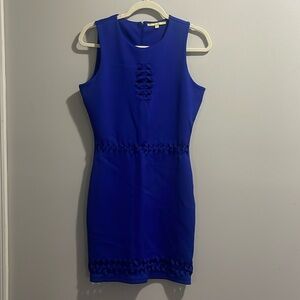 Gianni Bini Cut Out Cobalt Blue Dress size small